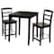 International Concepts Square 30X30 Gathering Height Table with 2 Madrid Stools, Black, 30 in W, 30 in L, 36 in H, Wood K46-3030-S402-2 - alternate 2